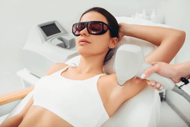Professional laser hair removal treatment